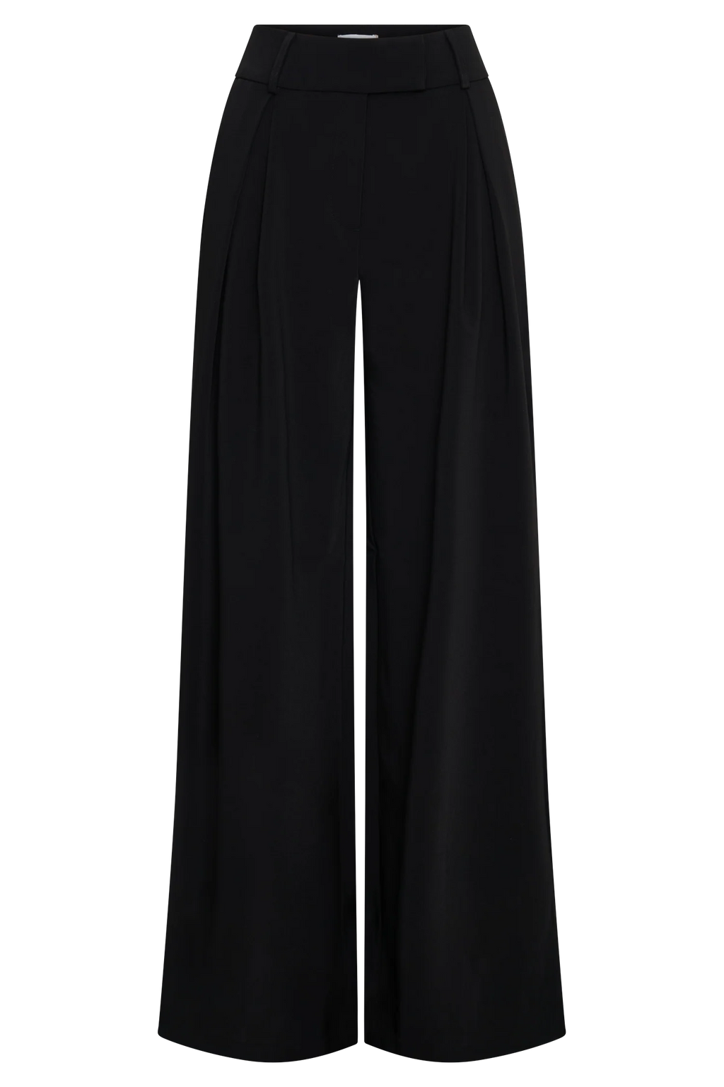 Jacqueline Pleated Wide Leg Pants - Black