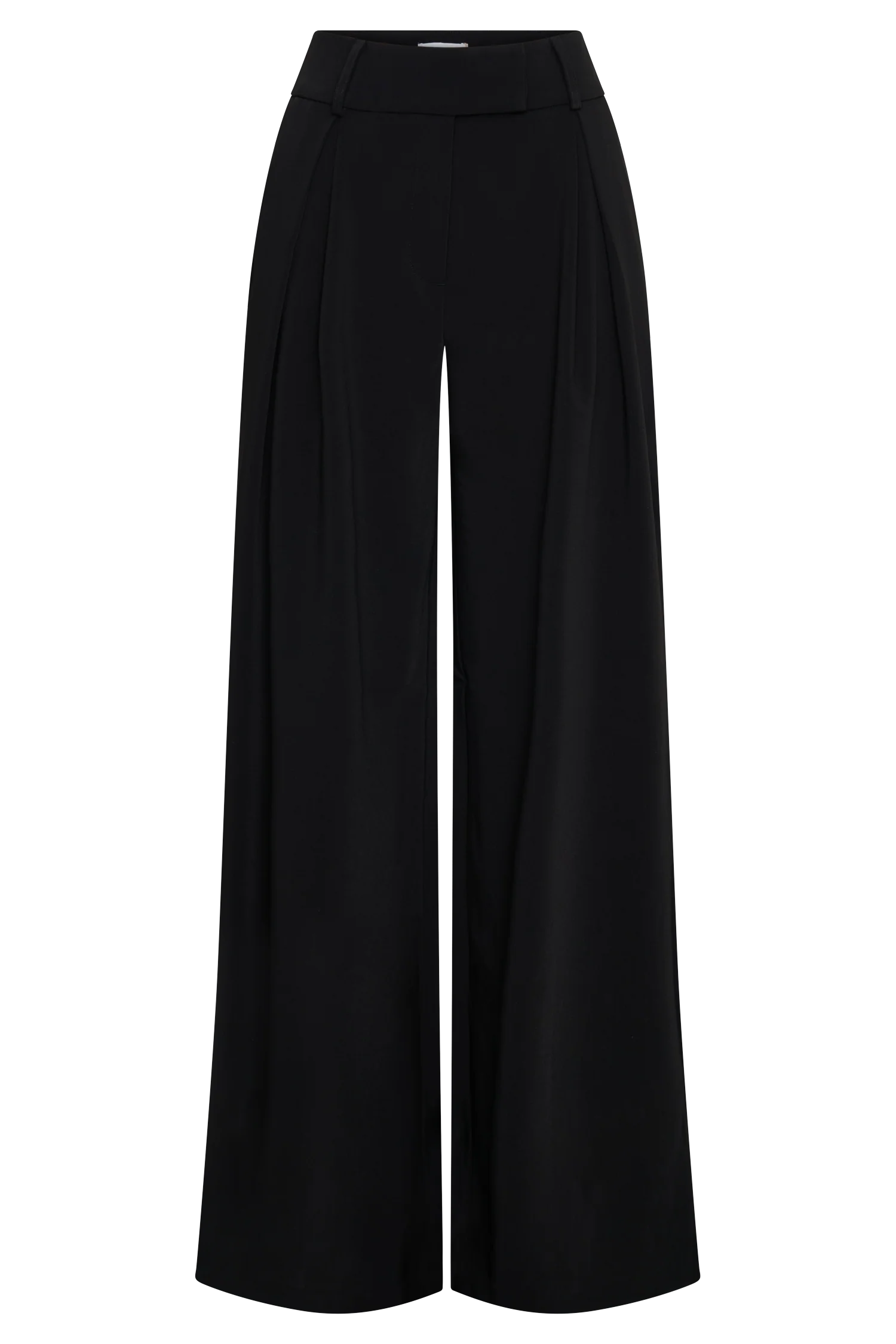 Jacqueline Pleated Wide Leg Pants - Black