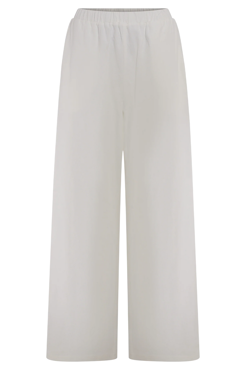 Campbell Cotton Wide Leg Pants - White