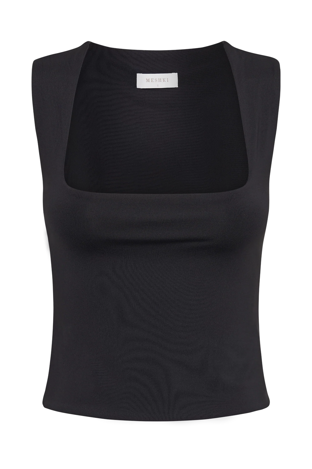Linley Recycled Nylon Long Line Top - Black