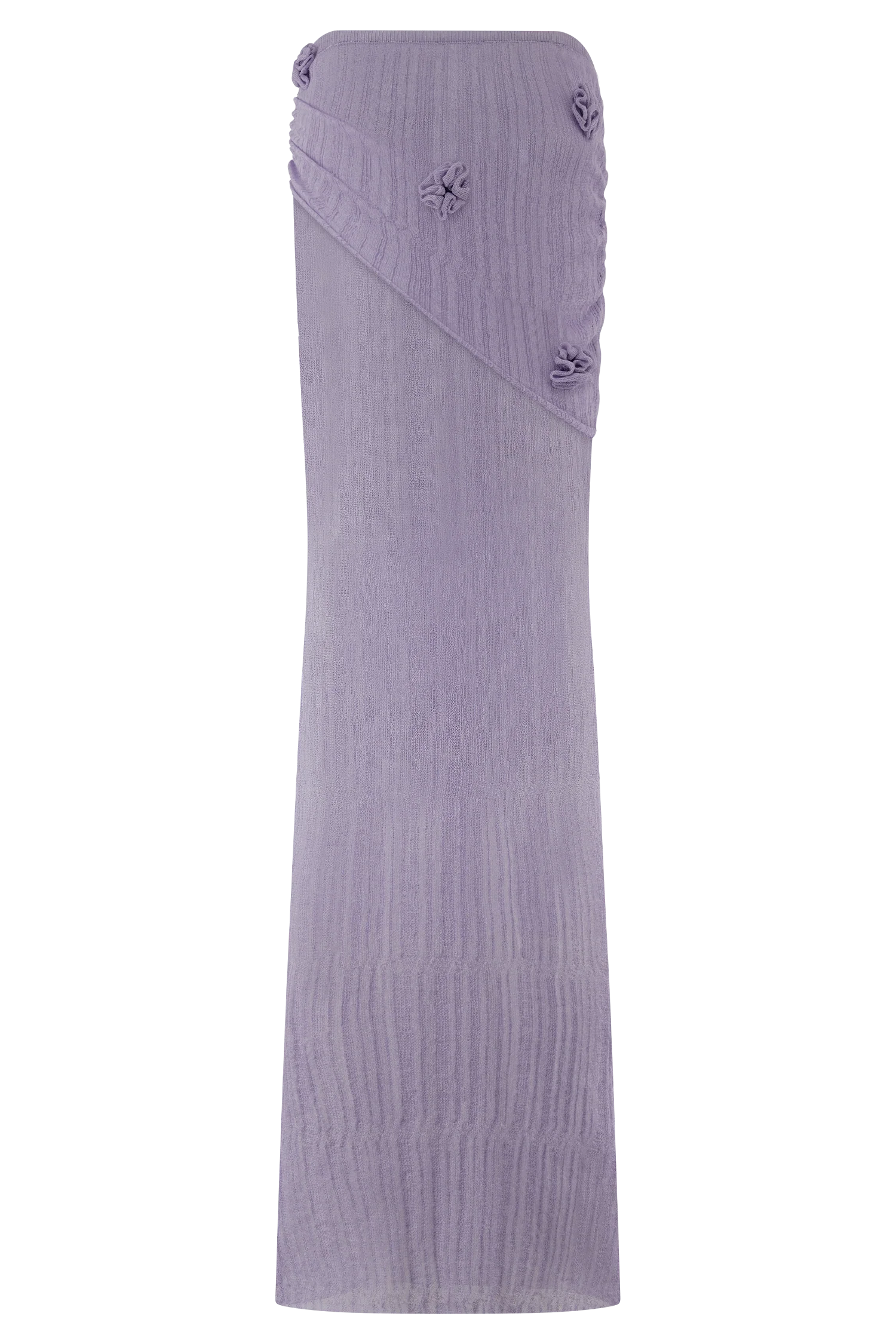 Orianna Orchid Knit Maxi Skirt - Orchid