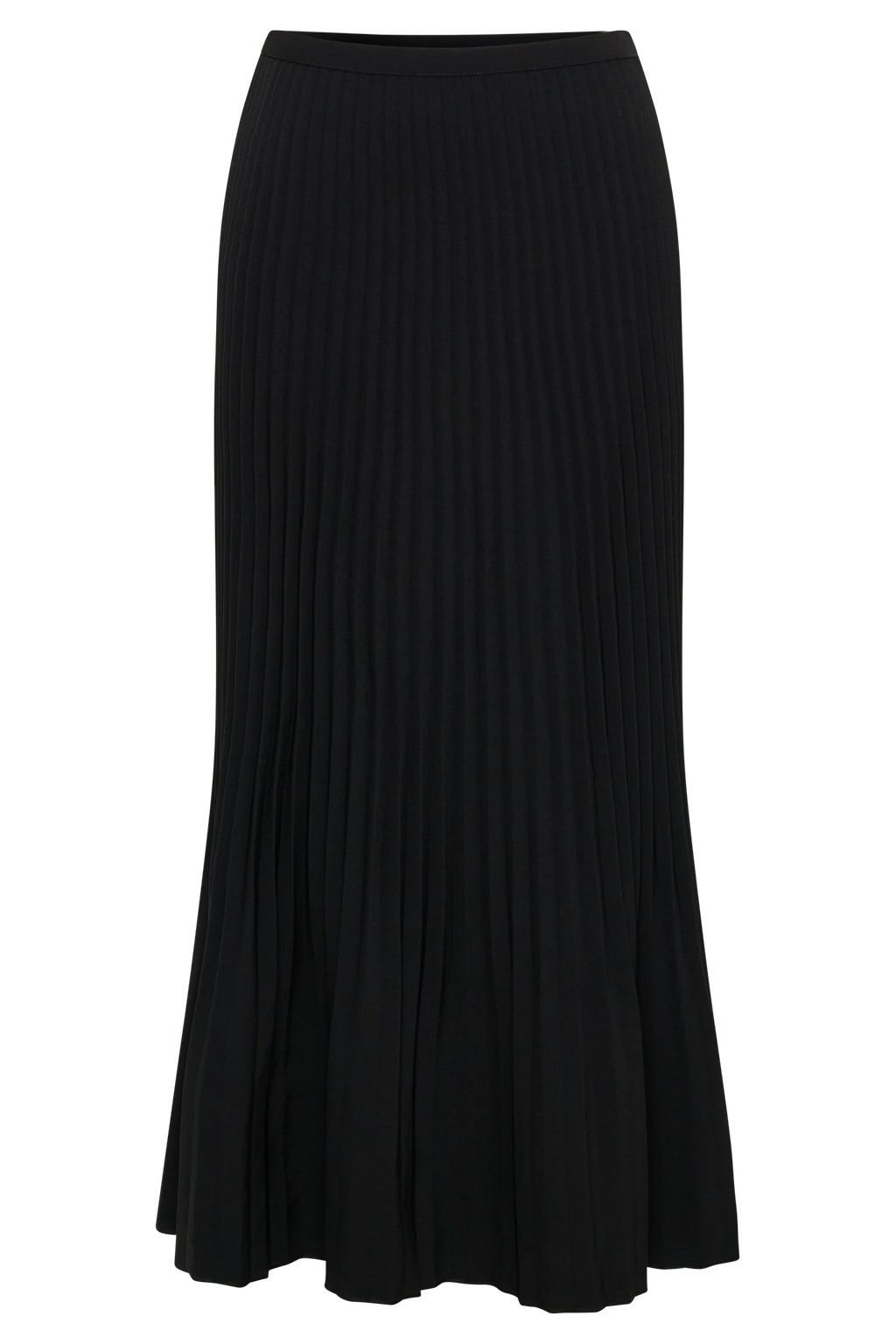 Twyla Pleated Suiting Maxi Skirt - Black