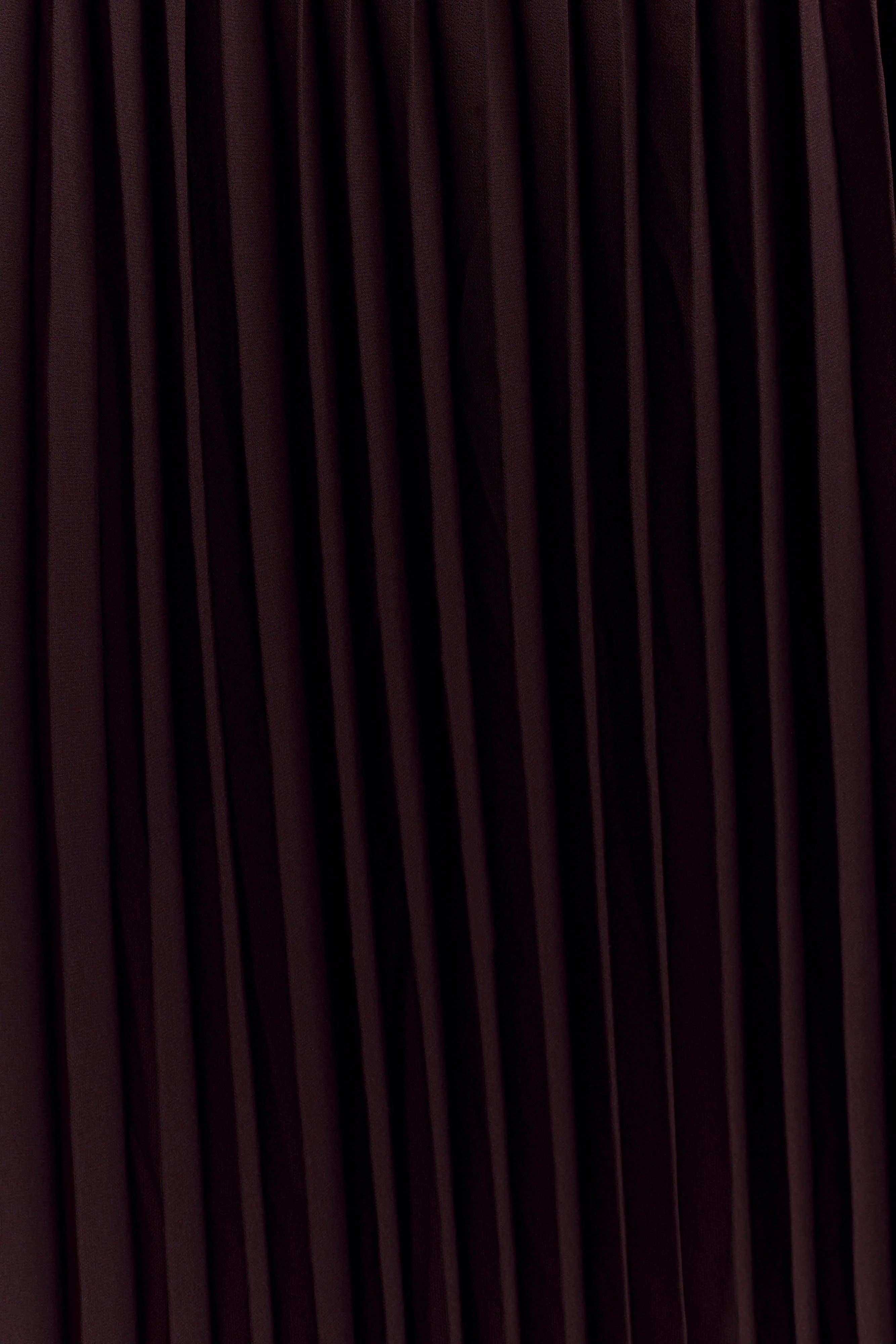 Stacie Pleated Halter Maxi Dress - Cacao